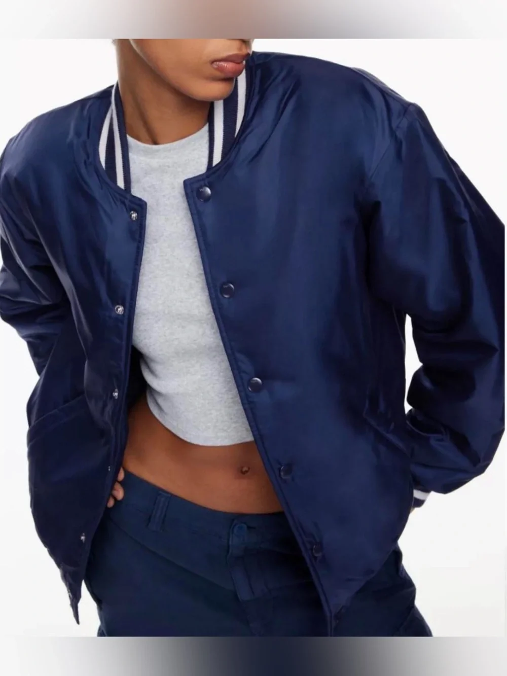 NEW Aritzia TNA Bomber Stadium Varsity Jacket Size XS